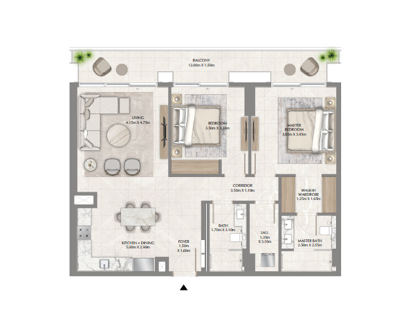 2BHK Leval B1 Unit 2