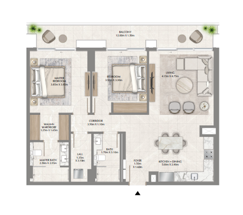 2BHK Leval B1Unit 3