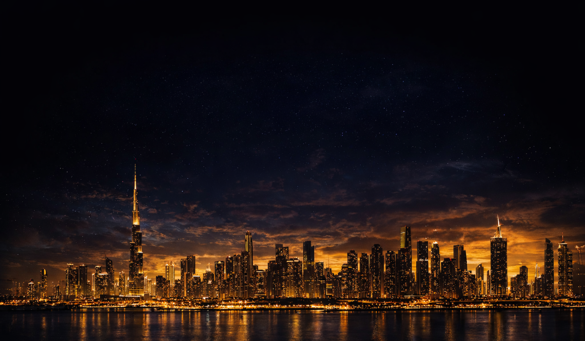 Dubai Property Prices rising in 2026 with luxury skyline view featuring Burj Khalifa and illuminated cityscape at night